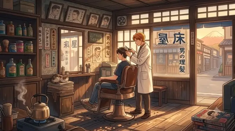 Barbershop LoFi Animation